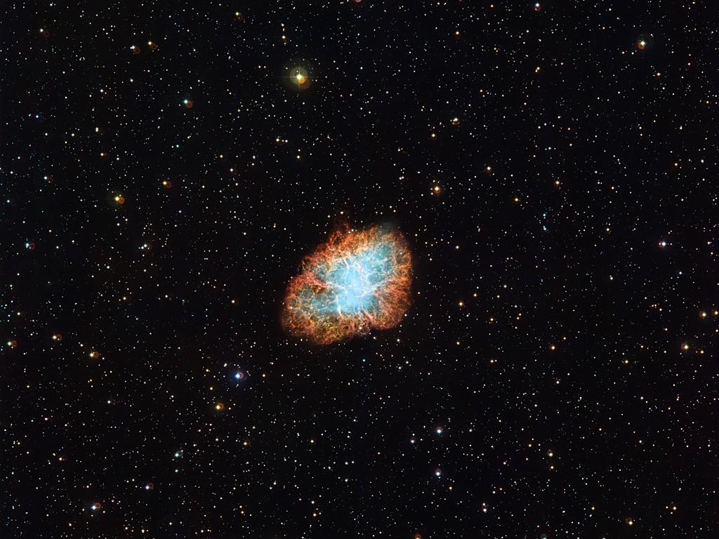 Wide View of the Crab Nebula